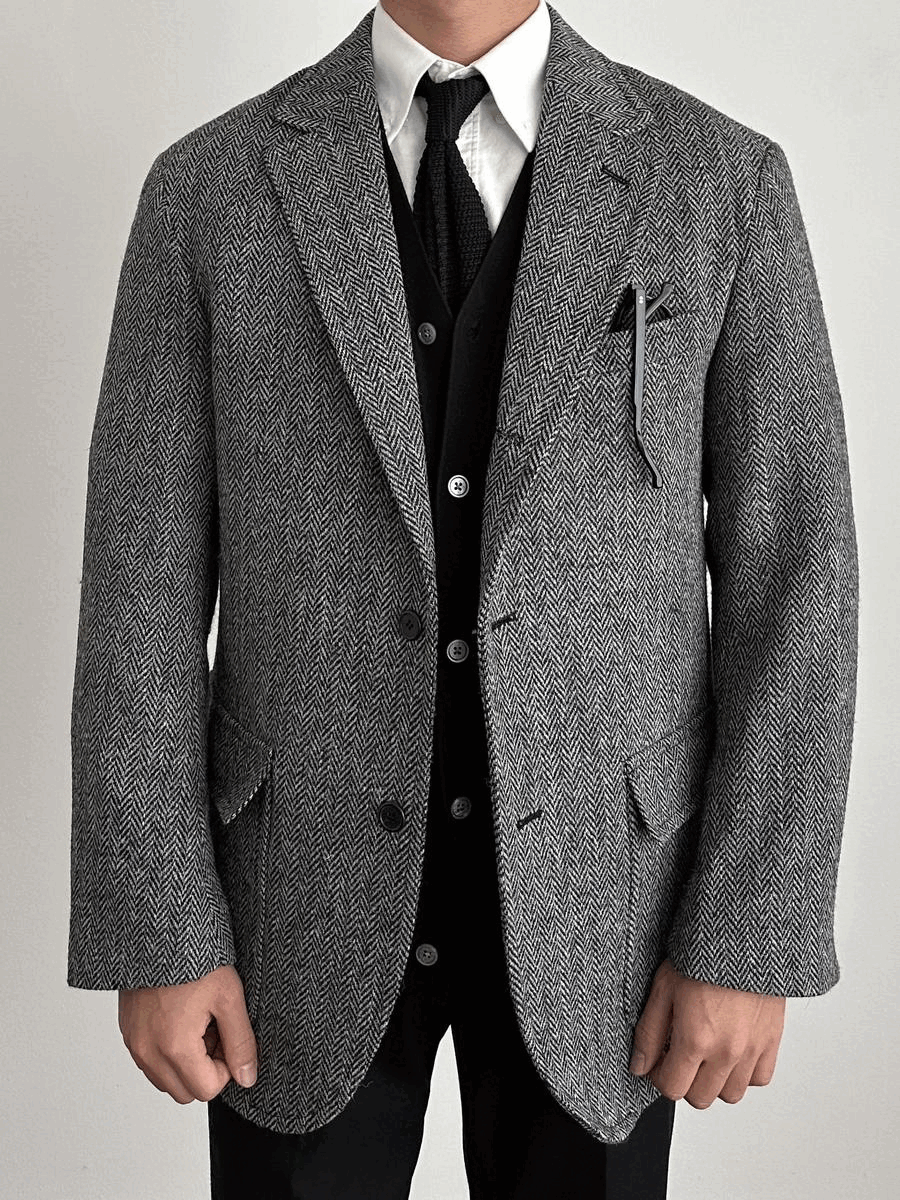 [특가할인] Harris Tweed Jacket - Herringbone (교환/환불 불가상품)