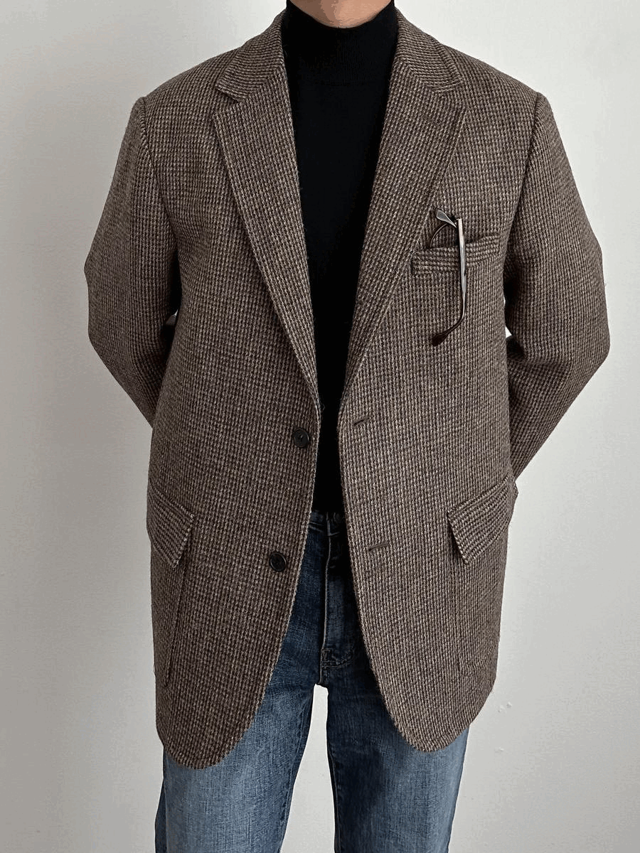 [특가할인] Harris Tweed Jacket - Check  (교환/환불 불가상품)