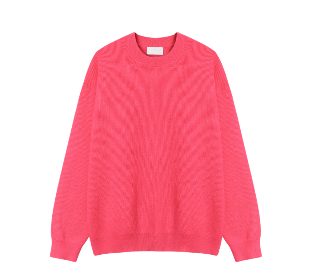 긴팔 티셔츠 핑크 색상 이미지-S1L43