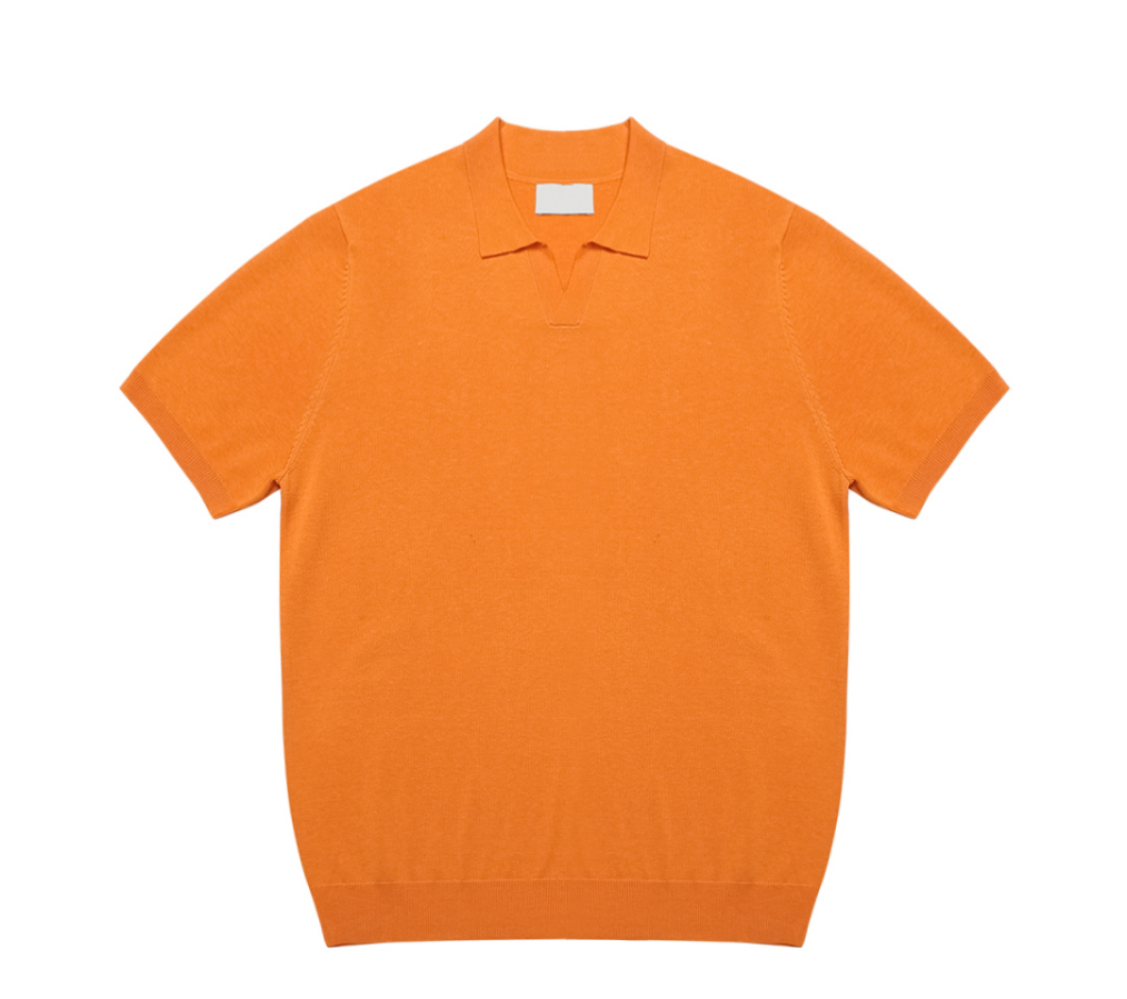 반팔 티셔츠 오렌지 색상 이미지-S4L7