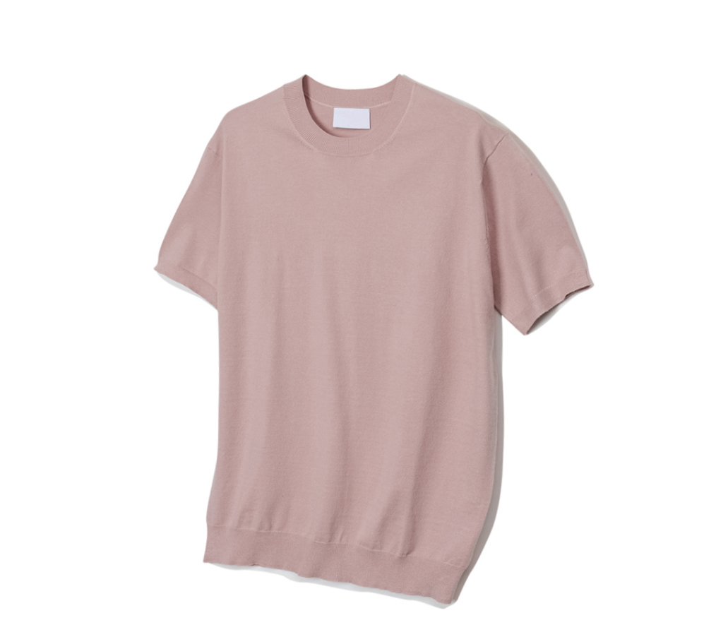 반팔 티셔츠 베이비핑크 색상 이미지-S13L3