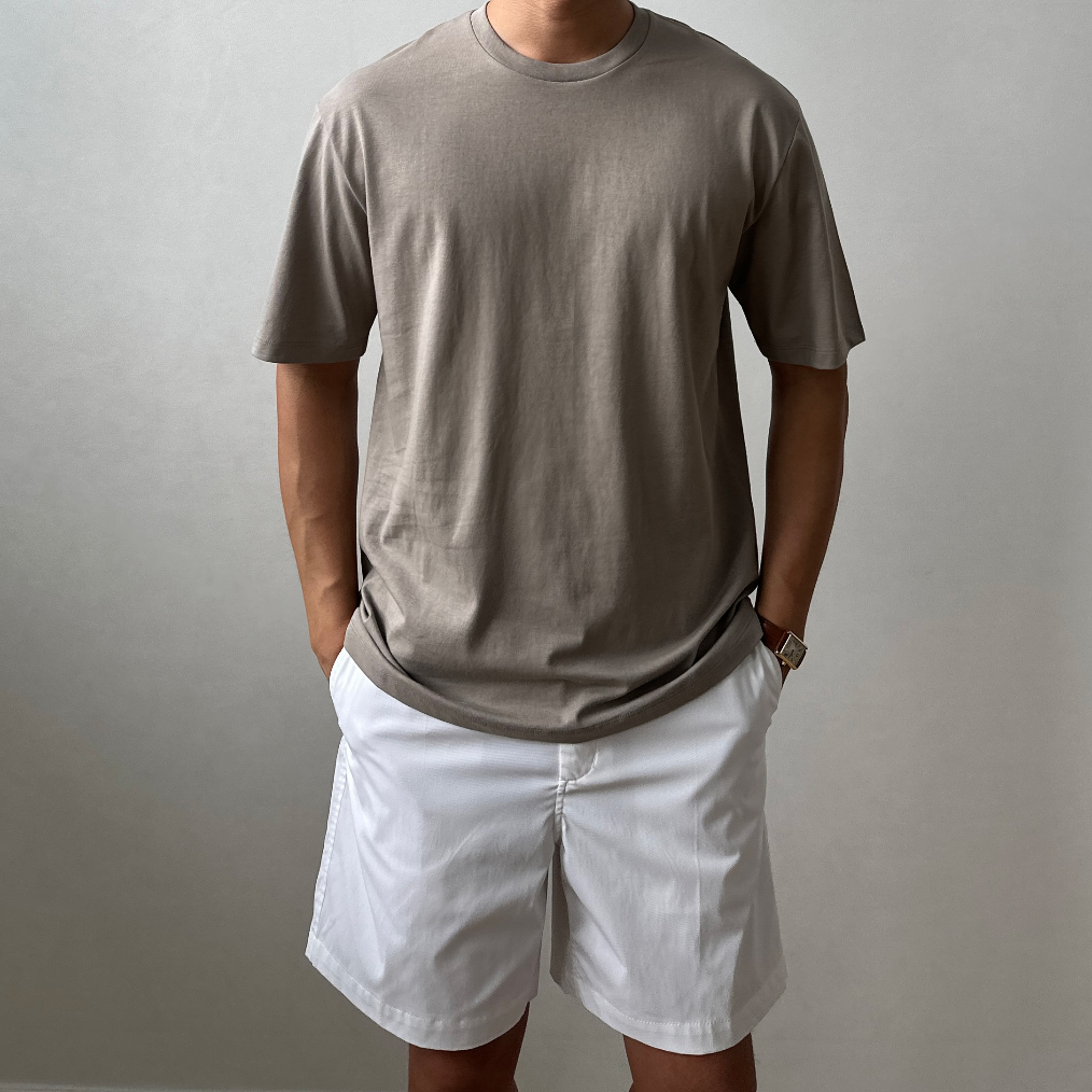 반팔 티셔츠 모델 착용 이미지-S3L33
